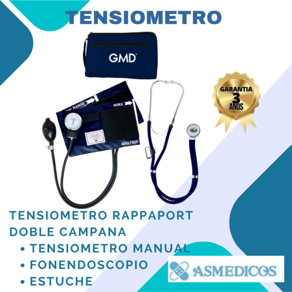 TENSIOMETRO MAS FONENDOSCOPIO RAPPAPORT GMD